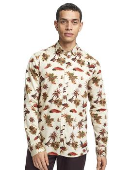 Camisa Scotch - Soda Hawaiian Shirt Beige