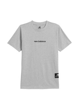 Camiseta New Balance Dibujo Espalda MT33563 Gris