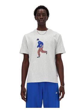 Camiseta New Balance Athletics Sport MT41579 Gris