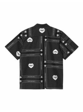 Camisa Carhartt S/S Heart Bandana Shirt Negra