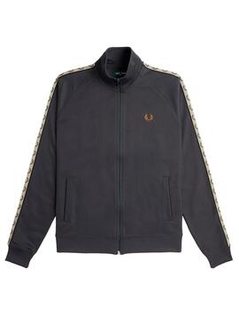 Chaqueta Fred Perry Tape Track Gris