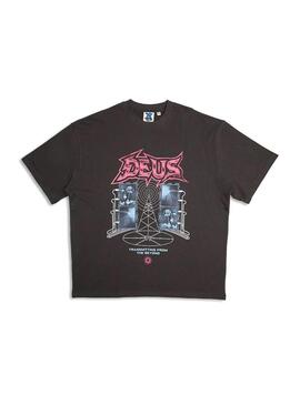 Camiseta Deus Ex Machina Transmission Tee Gris Antracita