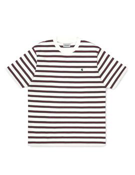 Camiseta Carhartt Wip S/S Oakland T-Shirt Rayas Beige