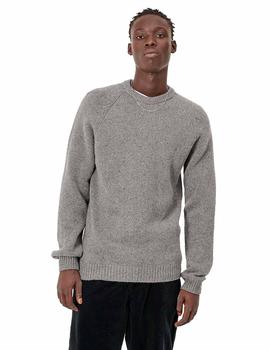 Jersey Carhartt Wip Anglistic Sweater Grueso Gris