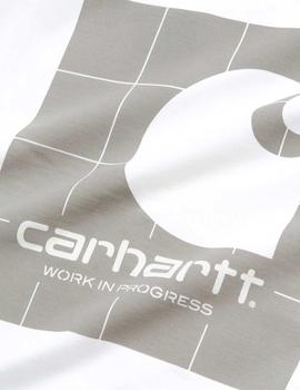 Camiseta Carhartt Wip Reflective Square T-Shirt Blanca