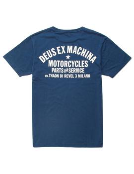 Camiseta Deus Ex Machina Milano Address Azul Marino