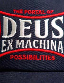 Gorra Deus Ex Machina Twinbox Trucker Azul Marino