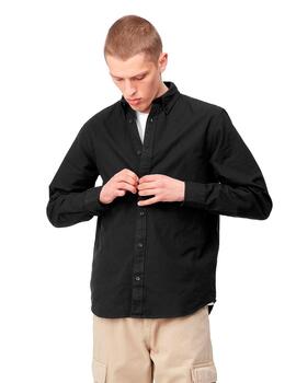 Camisa Carhartt L/S Bolton Shirt Cotton Negra