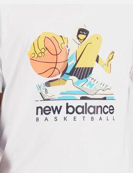 Camiseta New Balance Gráfico Blanca