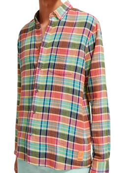 Camisa Scotch Soda Cuadros gRandes Ligera Multicolor