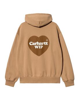 Sudadera Carhartt Hooded Heart Sweat Camel