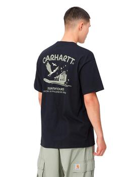Camiseta Carhartt S/S Swamp Tours Azul Marino