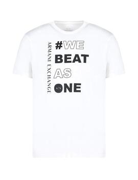 Camiseta Armani Exchange Motivo Gráfico Blanca