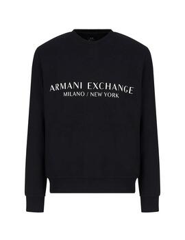 Sudadera Armani Exchange Logo Azul Marino