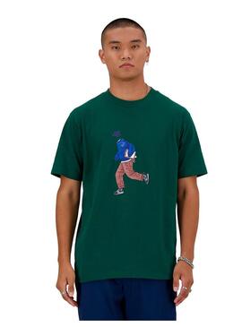 Camiseta New Balance Athletics Sport MT41579 Verde