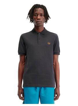 Polo Fred Perry M6000 Gris Oscuro