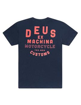 Camiseta Deus Ex Machina Mechano Tee Azul Marino