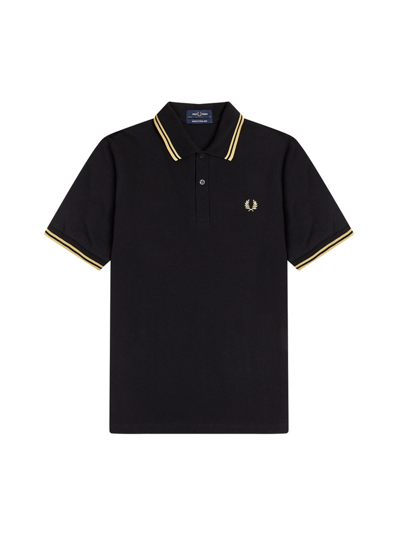Polo Fred Perry M12 Franjas negro