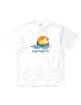 Camiseta Carhartt SS Lagoon C T-Shirt Blanca