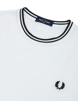 Camiseta Fred Perry Franjas Blanca