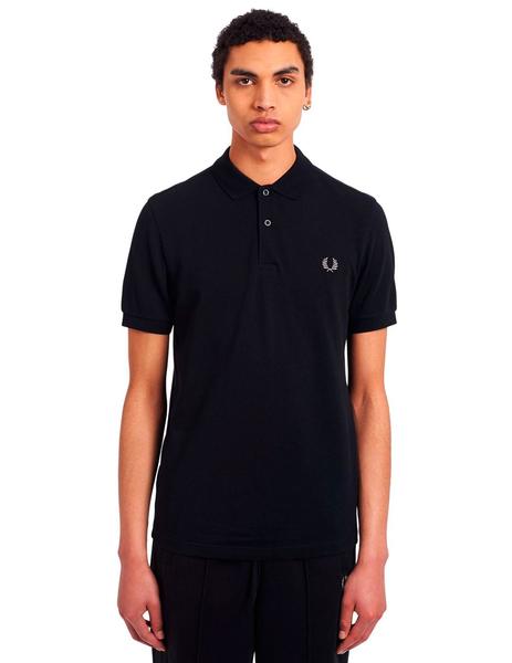 Polo Fred Perry Liso M6000 Negro