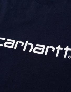 Camiseta Carhartt Script T-Shirt Marino