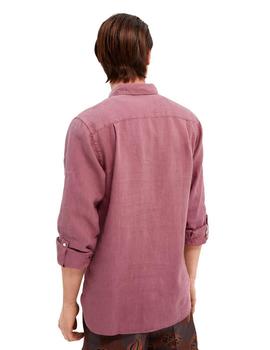 Camisa Scotch - Soda Garment Dyed Linen Morada
