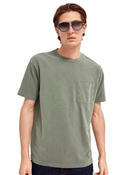 Camiseta Scotch - Soda Organic Cotton Pique Verde