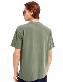 Camiseta Scotch - Soda Organic Cotton Pique Verde