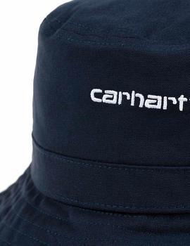 Gorro Carhartt Wip Script Bucket Hat Azul Marino