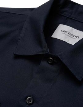 Camisa Carhartt LS Master Shirt Azul Marino