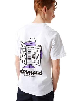 Camiseta Edmmond Studios Newspaper Blanca