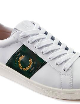 Zapatillas Fred Perry B721 Leather Branded Blancas