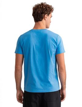 Camiseta Gant Logo Azul Fuerte