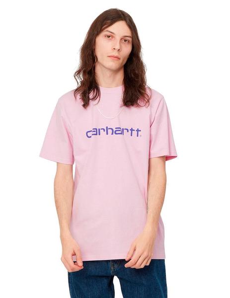 Camiseta Carhartt Script T-Shirt Rosa