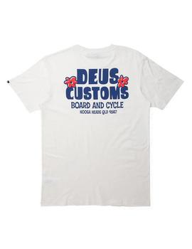 Camiseta Deus Ex Machina Drifter Tee Blanca Vintage