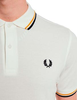 Polo Fred Perry M3600 Franjas Beige