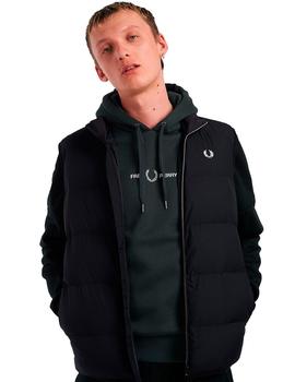 Sudadera Fred Perry Capucha M4701 Verde Oscura