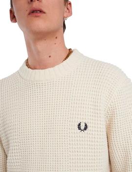 Jersey Fred Perry Grueso K4557 Crudo