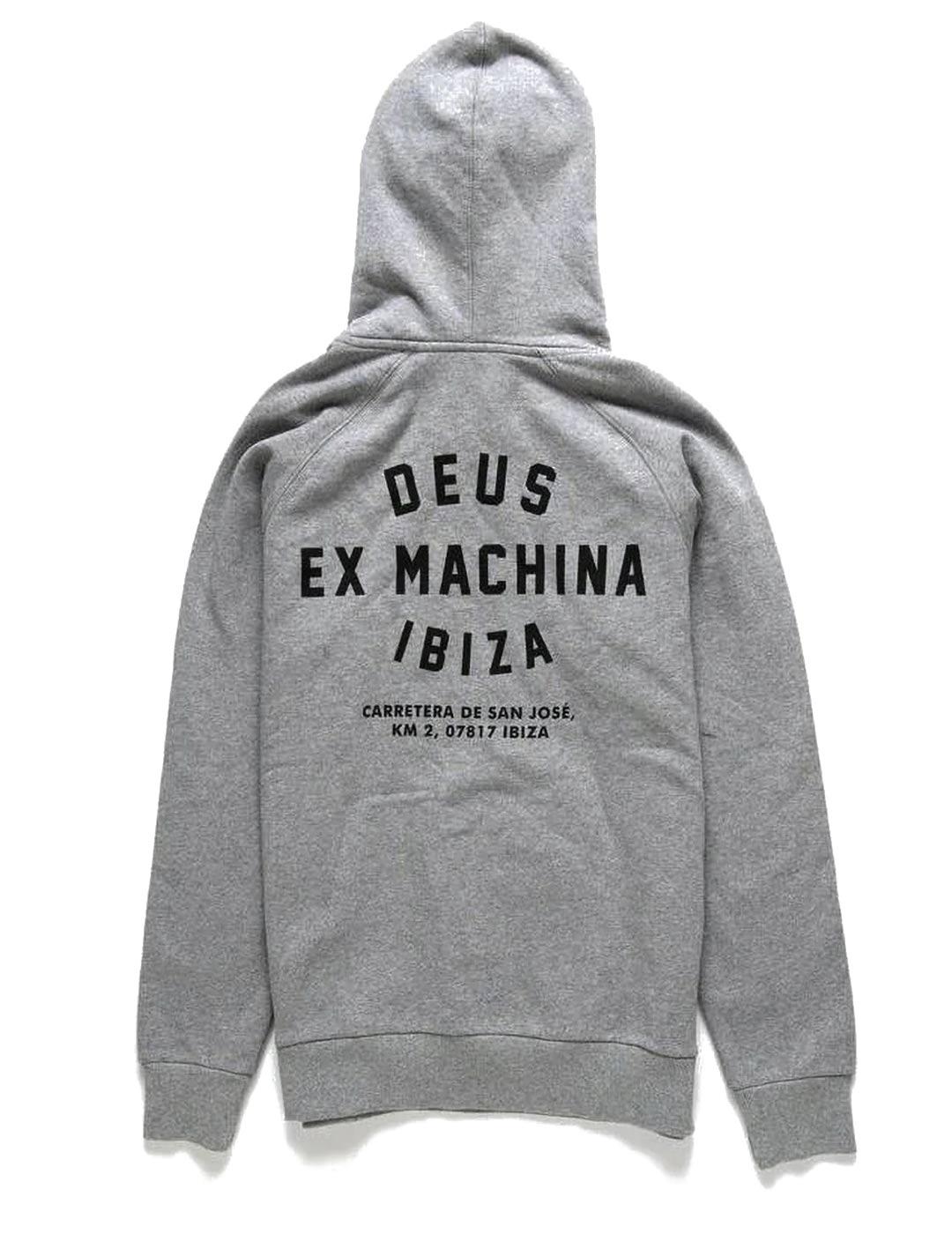 Sudadera Deus Ex Machina Ibiza Address Hoodie Gris