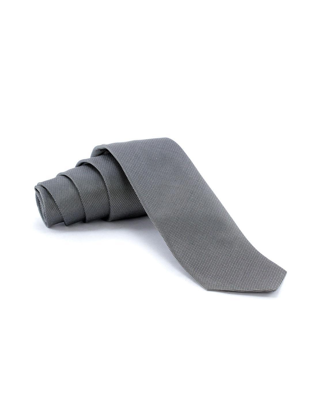 Corbata Seda Valoria Lisa Gris