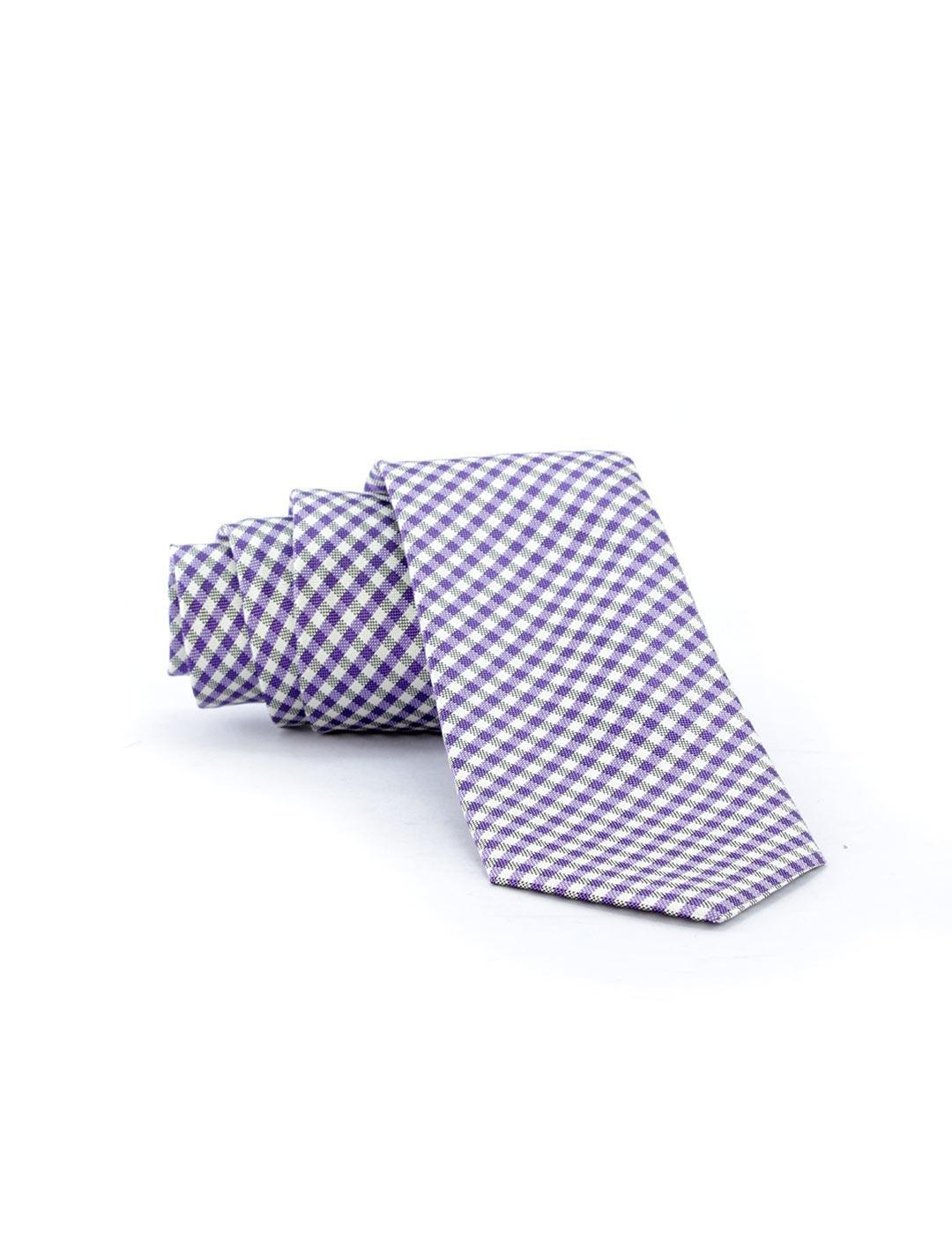 Corbata Seda Valoria Cuadros Pequeños