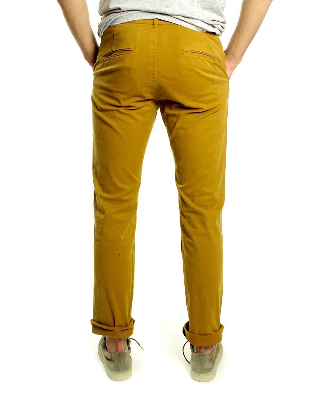 Scotch & Soda Pantalón Garment Dyed Chino Hombre Camel