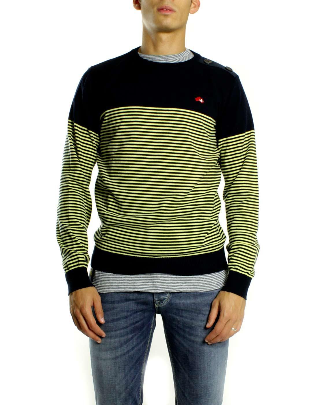 Jersey AltonaDock Rayas Azul y Amarillo