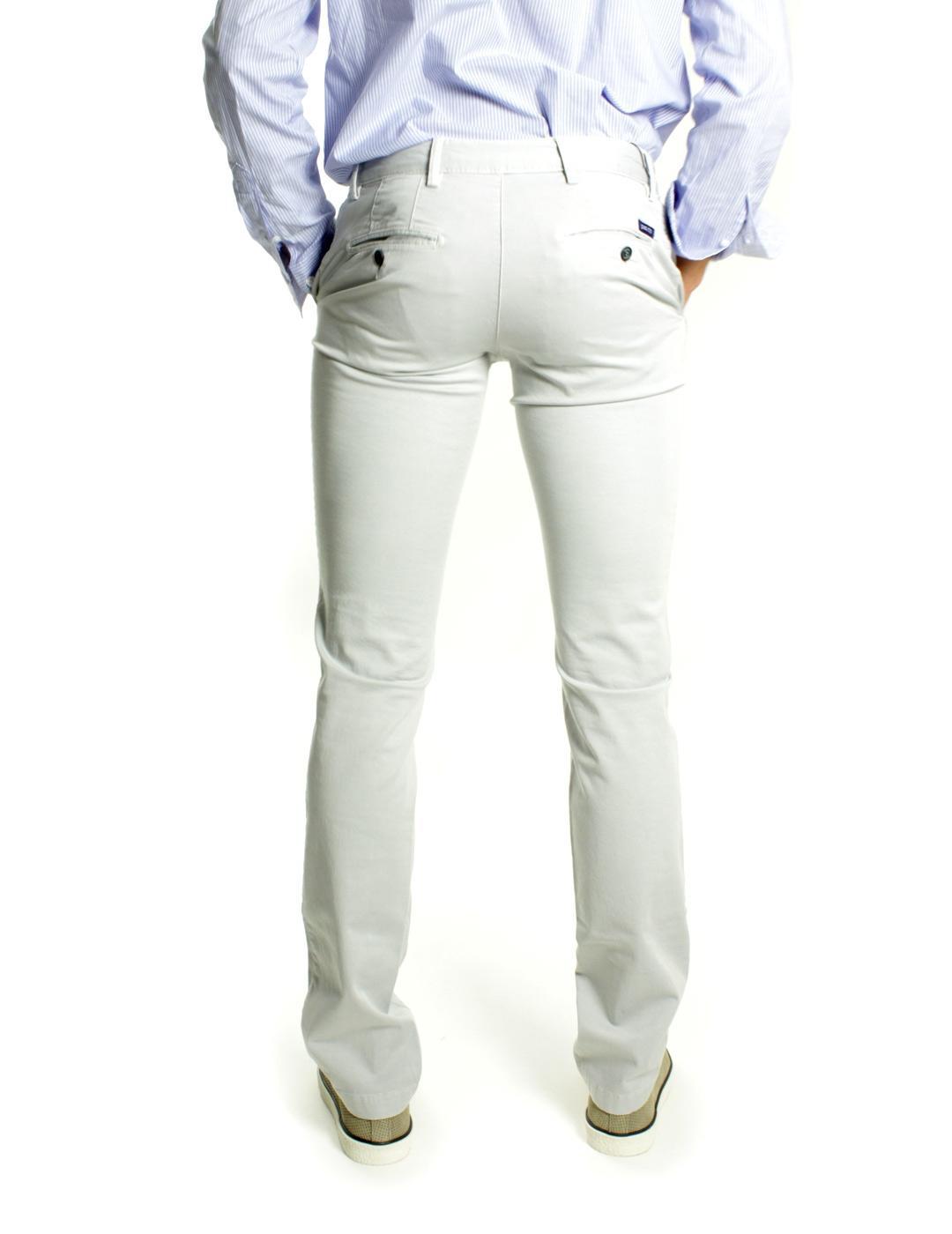 Pantalón Patch Chino Gris Claro