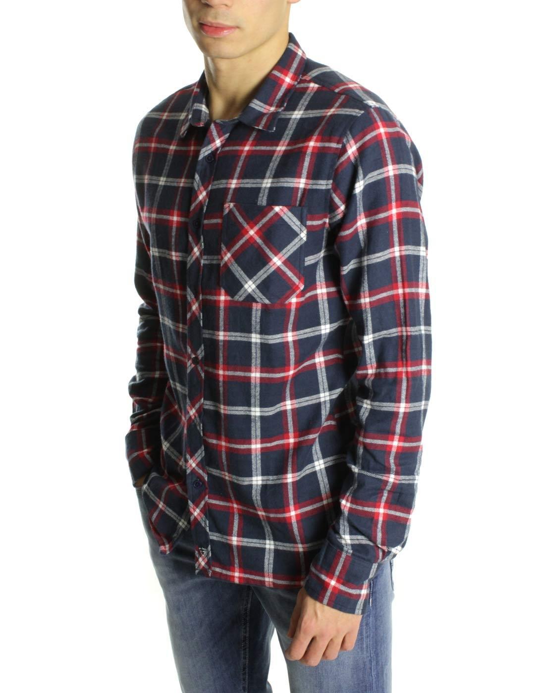 Camisa Fifty Four Cuadros Azules Rojos