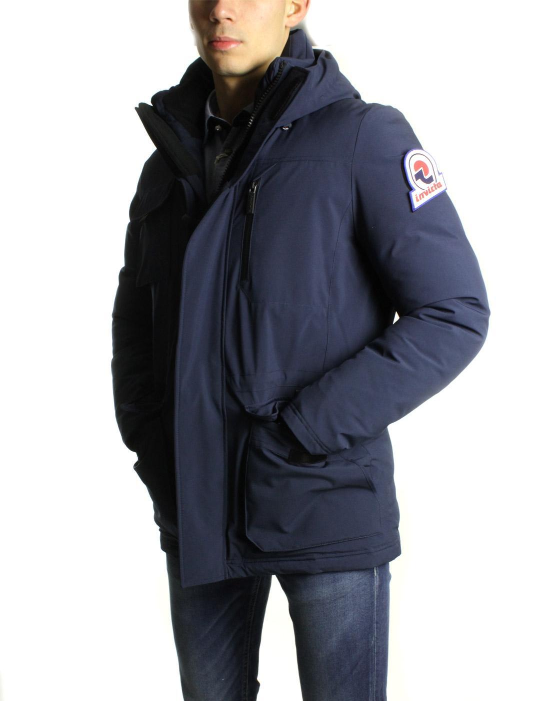 Chaqueta Invicta 4 Bolsillos Acolchada Azul Marino