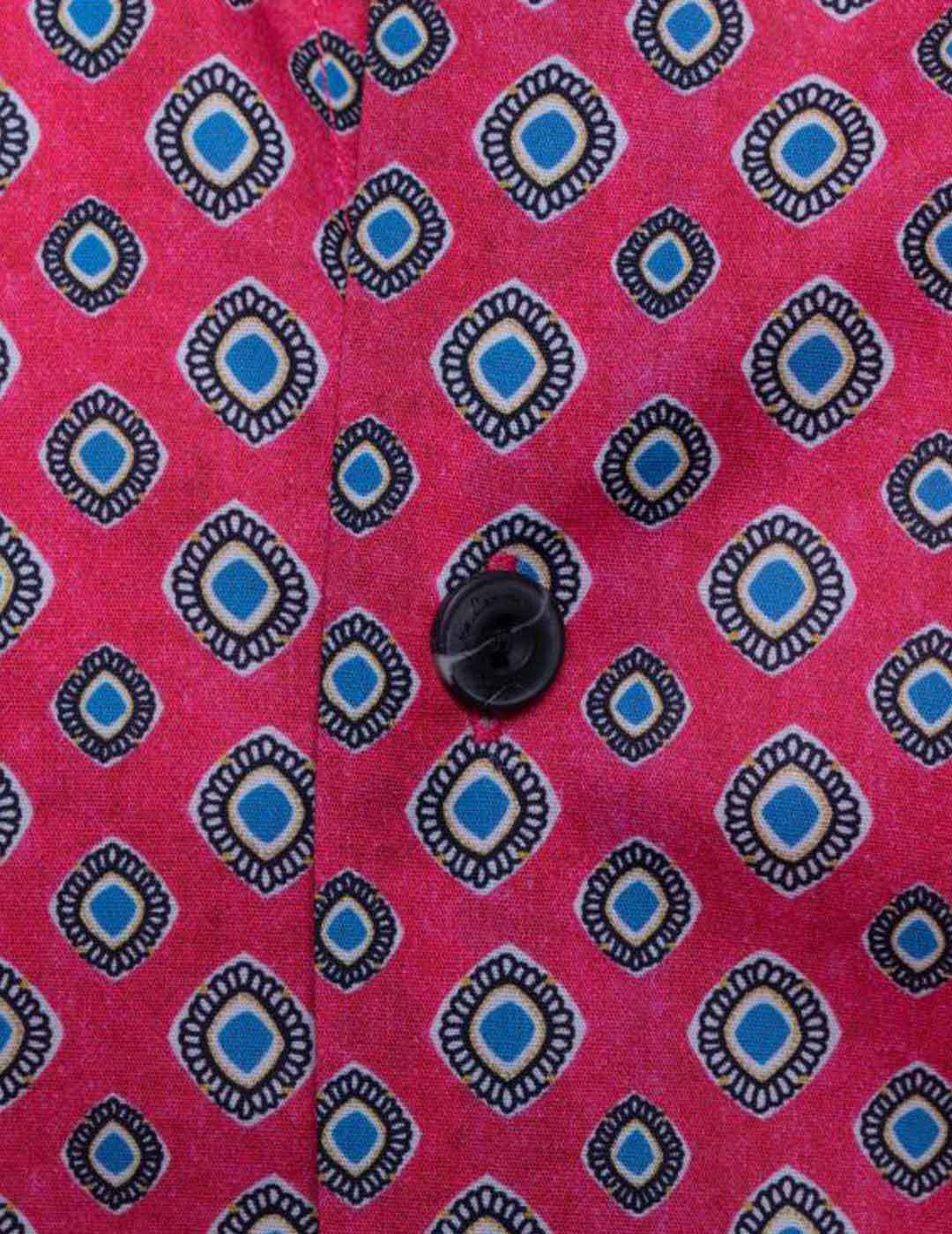 Alessandro Lamura Camisa Hombre Estampada Coral