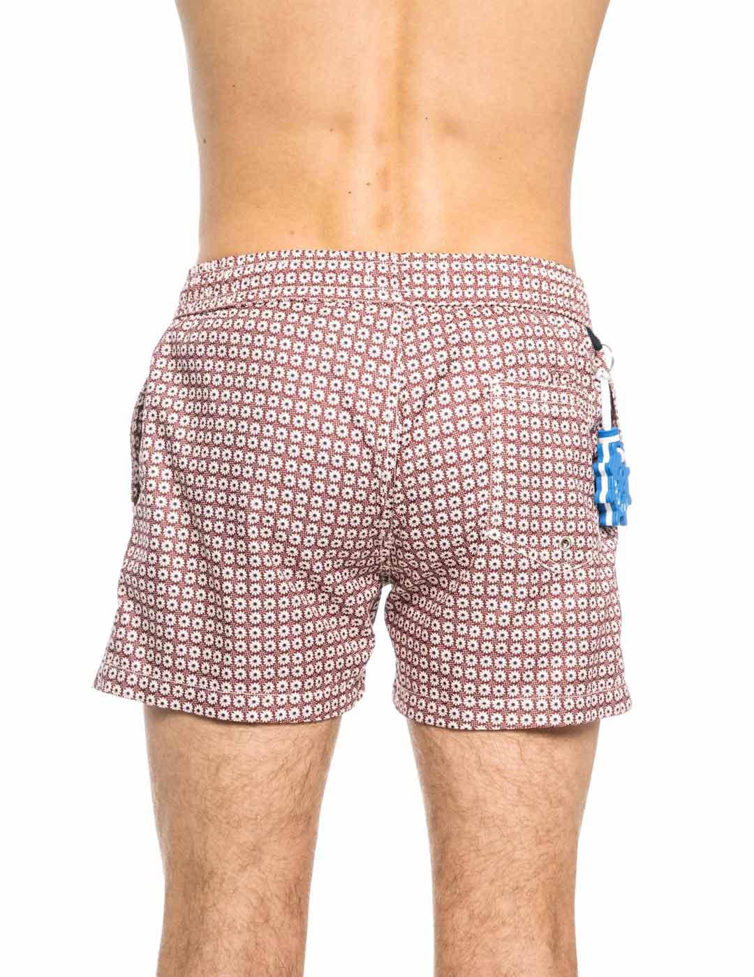 At.p.co Bathing Suit Bañador Hombre Flores Rojo