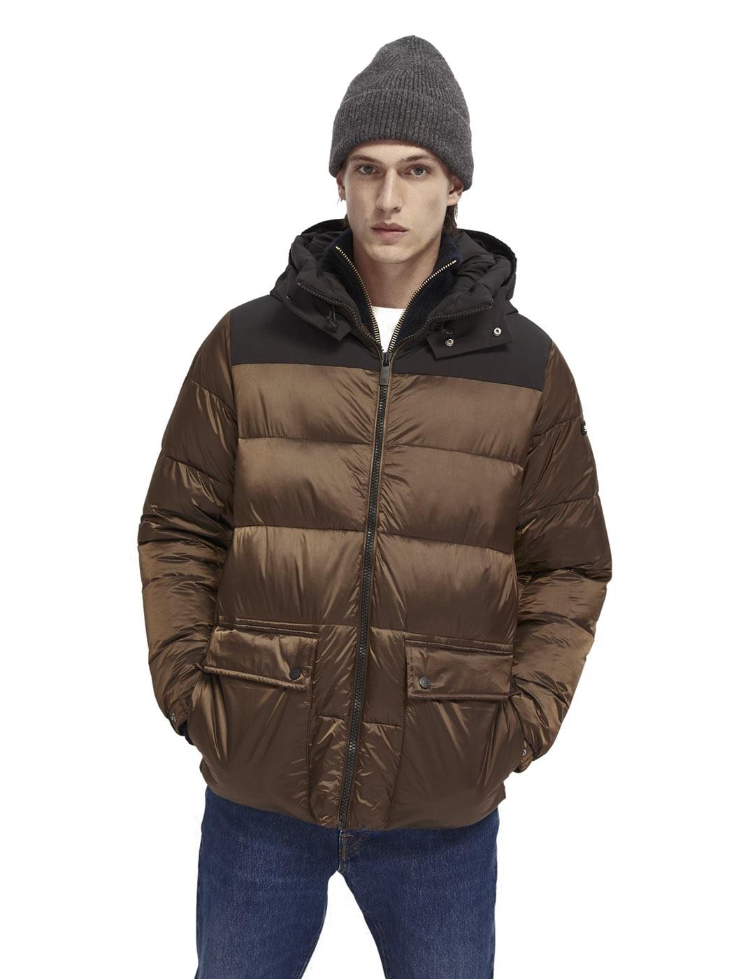 Scotch Soda Chaqueta Acolchada Primaloft Marrón